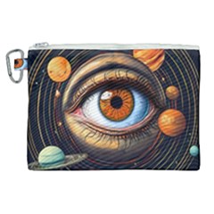 Eye Of The Universe (ai) Canvas Cosmetic Bag (xl) by dflcprintsclothing