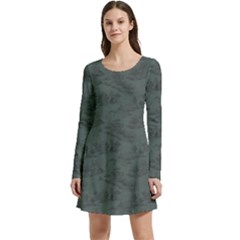 Hide And Seek Champ Long Sleeve Velour Skater Dress by GeekLover