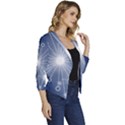 Network Technology Connection Women s Casual 3/4 Sleeve Spring Jacket View3