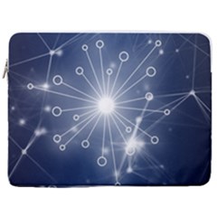 Network Technology Connection 17  Vertical Laptop Sleeve Case With Pocket by anzea