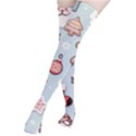 Christmas Cartoon Pattern Thigh High Stockings View2