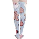 Christmas Cartoon Pattern Thigh High Stockings View4