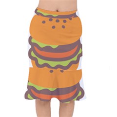 Hamburger Short Mermaid Skirt by anzea