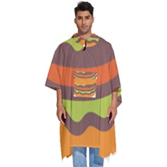 Hamburger Men s Hooded Rain Ponchos by anzea