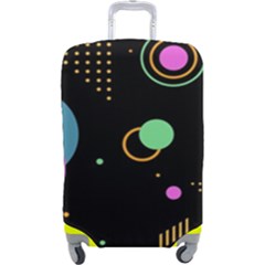 Colartive, Aesthetic, Amoled, Black, Colorful, Desenho Luggage Cover (large) by kyorashop23