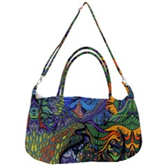 Psychedelic Digital Art Artwork Landscape Colorful Removable Strap Handbag by Bedest