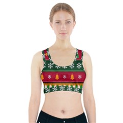 Christmas Time Pattern Christmas Ornament Sports Bra With Pocket by Bedest