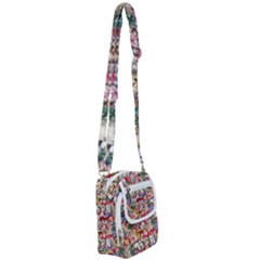 Pattern Kitten Christmas Shoulder Strap Belt Bag by Bedest