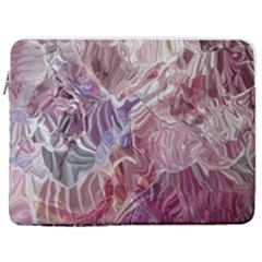 Hidden Heart 17  Vertical Laptop Sleeve Case With Pocket by kaleidomarblingart