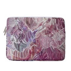 Hidden Heart 14  Vertical Laptop Sleeve Case With Pocket by kaleidomarblingart