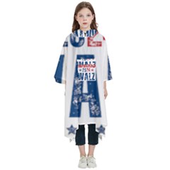 Kamala Harris 2024 Walz Kids  Hooded Rain Ponchos by Safari