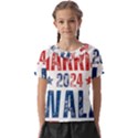 Kamala Harris 2024 Walz Kids  Frill Chiffon Blouse View1