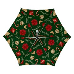 Merry Christmas Automatic Folding Umbrella With Case (small)