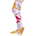 African Elephant Cute Cartoon Seamless Shading Cartoon Character Thigh High Stockings View3