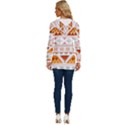 Bright Aztec Ethnic Seamless Pattern Long Sleeve Drawstring Hooded Top View4