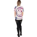 Blink 182 logo Women s V-Neck Scrub Top View4