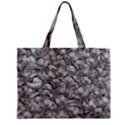 Silver Blossom Elegance Print (AI+Human) Zipper Mini Tote Bag View2