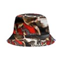 Confederate Flag Usa America United States Csa Civil War Rebel Dixie Military Poster Skull Inside Out Bucket Hat View1