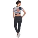 Abstract Architecture Short Sleeve Cropped Jacket View2