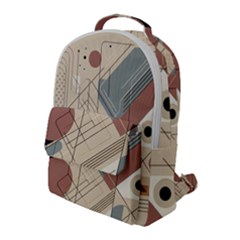 Boho Abstract Architecture Flap Pocket Backpack (large) by Bedest