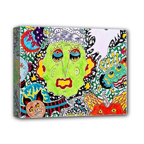 Supersonic Monster Mash Deluxe Canvas 14  X 11  (stretched) by chellerayartisans