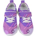 Colorful Labstract Wallpaper Theme Kids  Velcro Strap Shoes View1