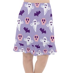 Boo Crew Halloween Season Fishtail Chiffon Skirt by Safari