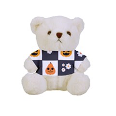 Seamless Halloween Pattern With Smiling Pumpkin 20240926 161714 0000 Full Print Cuddly Teddy Bear by Safari