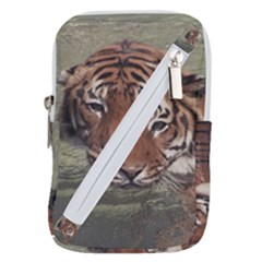 Swimming Tiger Belt Pouch Bag (large) by ExtraAwesomeSauce