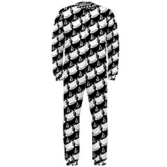 Stylish Coffee Cup Pattern Onepiece Jumpsuit (men) by ExtraAwesomeSauce