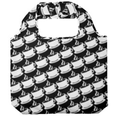 Stylish Coffee Cup Pattern Foldable Grocery Recycle Bag by ExtraGoodSauce