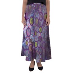 Abstract Molecular Space Art Flared Maxi Skirt by ExtraGoodSauce