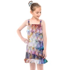 Cosmic Owls Pattern Kids  Overall Dress by ExtraAwesomeSauce