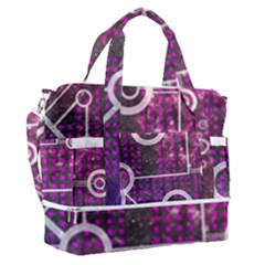 Cosmic Network Geometric Art Sports Shoulder Bag With Shoes Compartment by ExtraAwesomeSauce