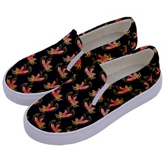 Regal Eagle Pattern Kids  Canvas Slip Ons by ExtraAwesomeSauce