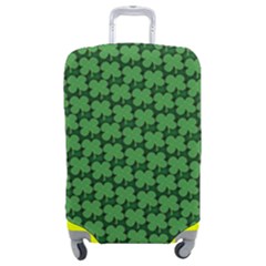 St  Patrick s Day Clovers Luggage Cover (medium) by ExtraAwesomeSauce