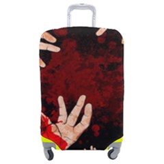 Horror Themed Bloody Hands Luggage Cover (medium) by ExtraAwesomeSauce