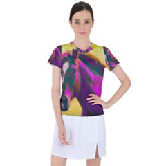 Vibrant Abstract Equine Art Women s Sports Top by ExtraAwesomeSauce