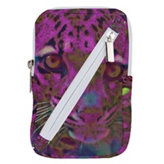 Pink And Purple Leopard Belt Pouch Bag (large) by ExtraAwesomeSauce