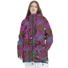 Pink And Purple Leopard Women s Multi Pockets Zip Ski And Snowboard Waterproof Breathable Jacket by ExtraAwesomeSauce