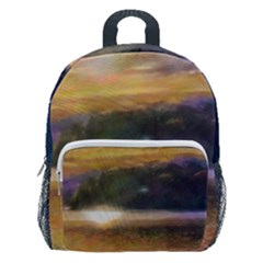 Serene Sunset Over Water Kids  Age 5-10 Lightweight School Backpack With Side Pockets by ExtraAwesomeSauce