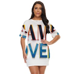 Game Over Text Design  Just Threw It On Dress by 7223056