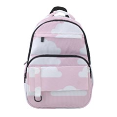 Clouds Pink Pattern Carry-on Travel Backpack