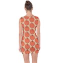 Cute Pumpkin Lace Up Front Bodycon Dress View2