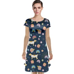 Dogs Cap Sleeve Nightdress by StyleHavenStore