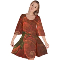Falupadupe Velour Kimono Dress by geonetique