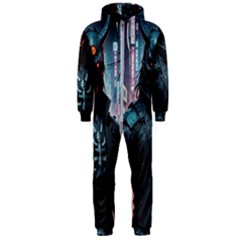 Cyberpunk Demon Samurai Hooded Jumpsuit (men) by AwesomeSauce