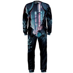 Cyberpunk Demon Samurai Onepiece Jumpsuit (men) by AwesomeSauce