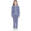 Colorful Sugar Skull Cat Pattern Kids  Tracksuit View1