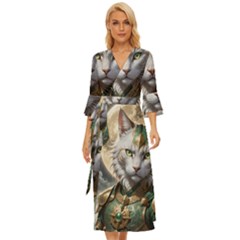 Epic Armored Cat Warrior Midsummer Wrap Dress by ExtraAwesomeSauce